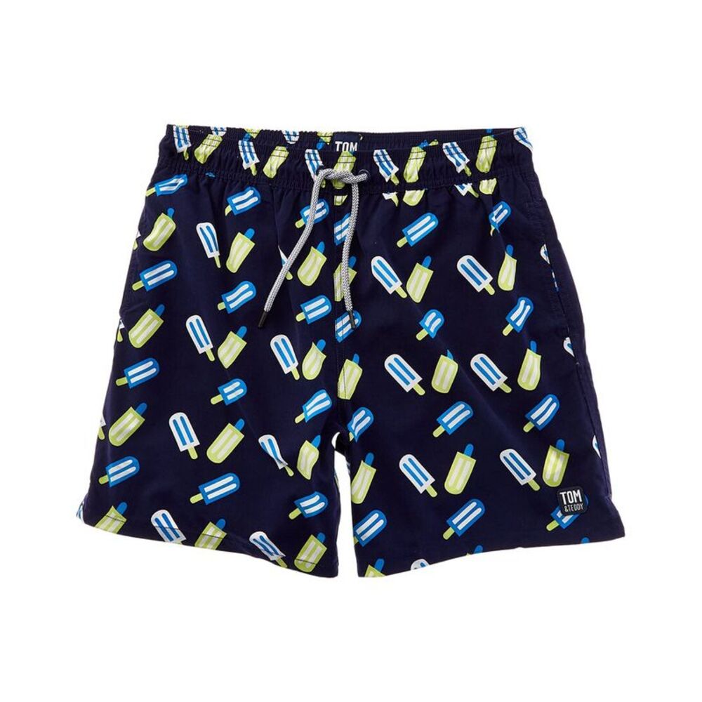 Tom & Teddy Mens  Lollies Swim Trunk, Blue
